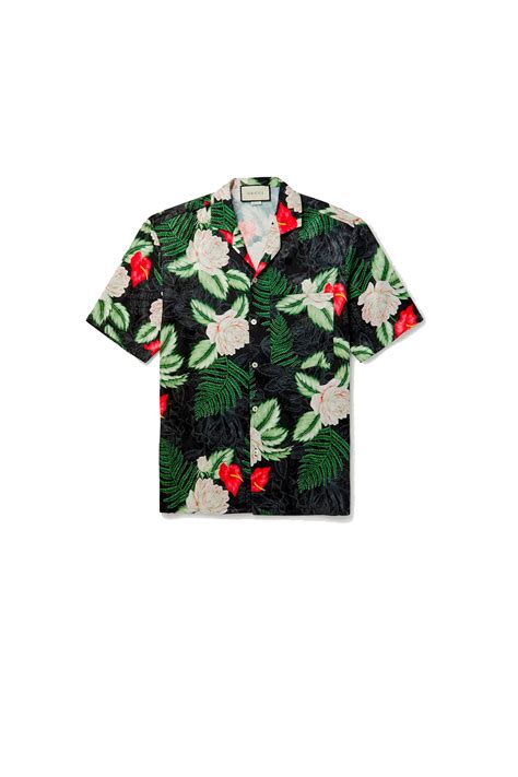 camisas gucci floriadas hombre